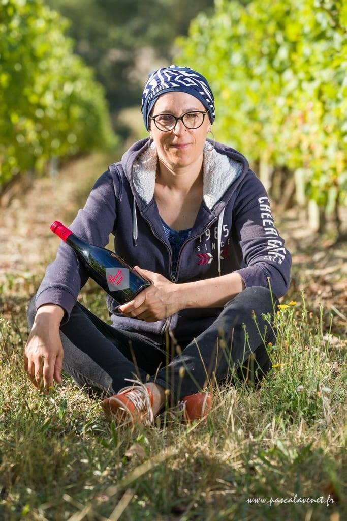 Clothilde Pain in a Loire Valley vineyard
