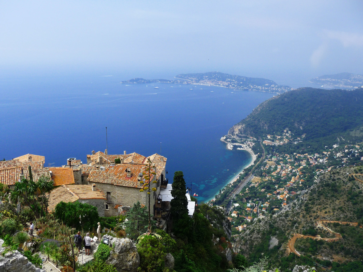 View from eze botanical gardens France