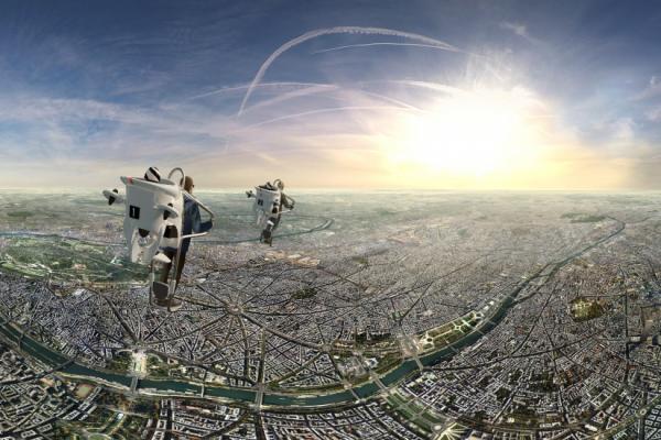 flyview over paris landmarks