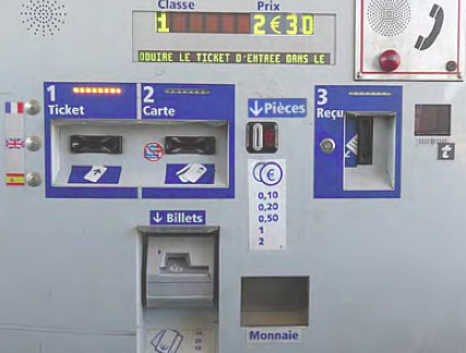 France highway toll machine