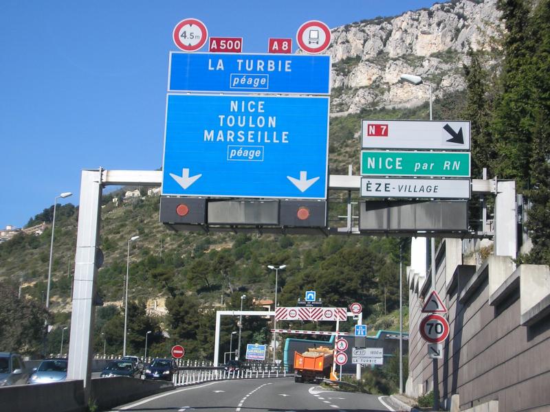french highway signs - highway road signs in france