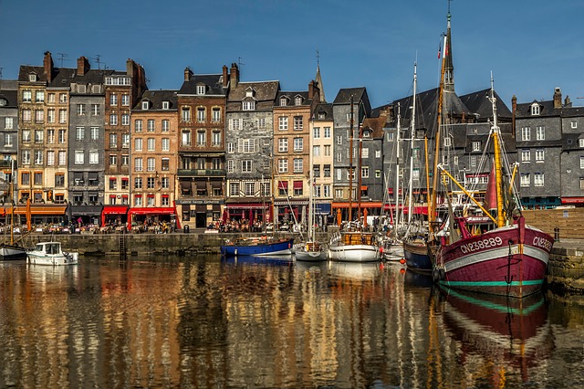 Honfleur harbor Normandy