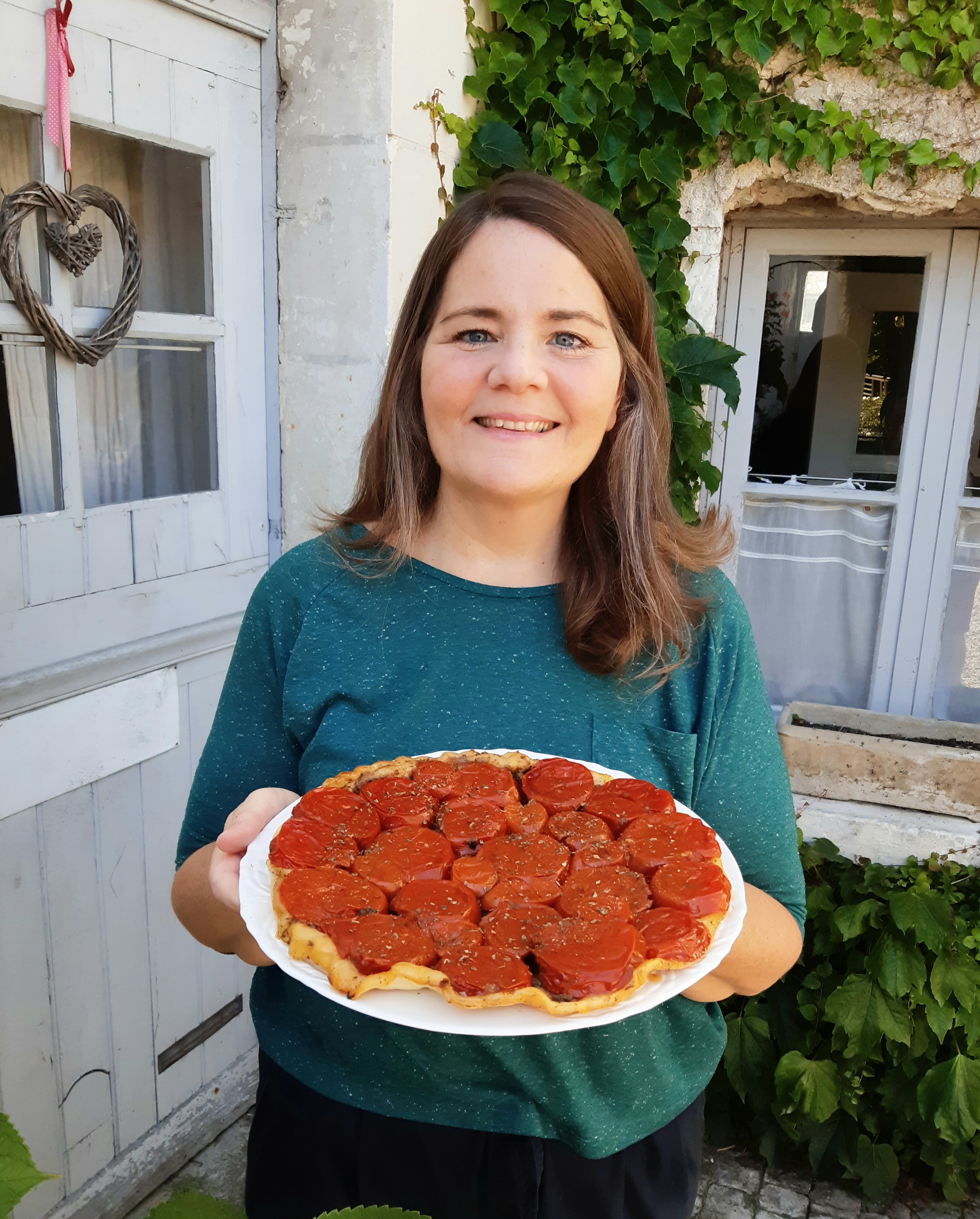 Tomato tarte tatin