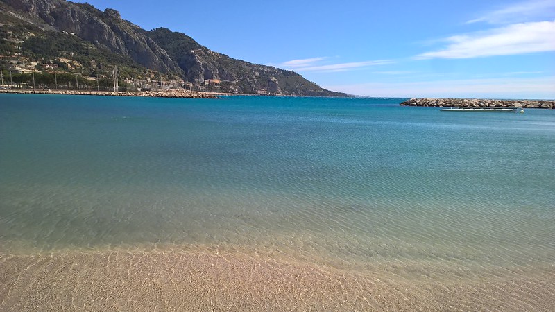 Menton beach French Riviera