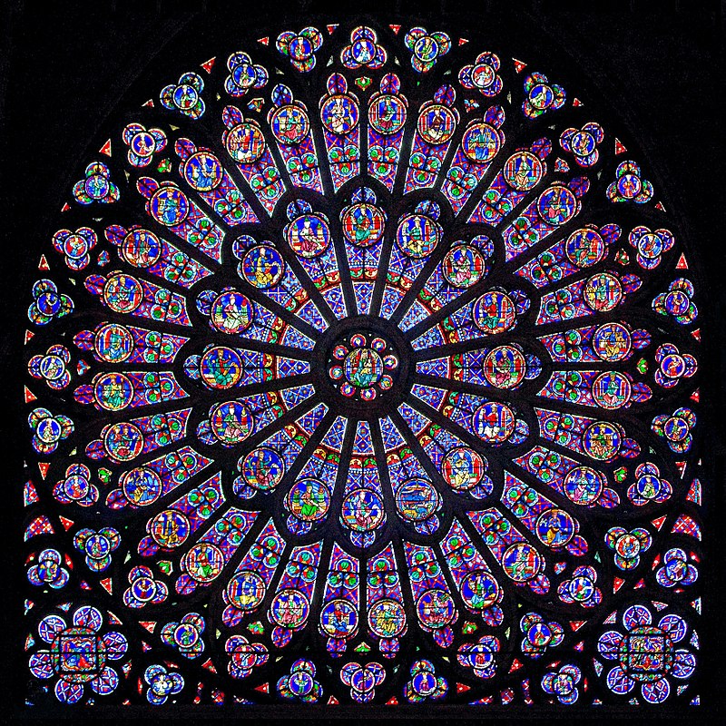 North Rose Window at Notre Dame de Paris