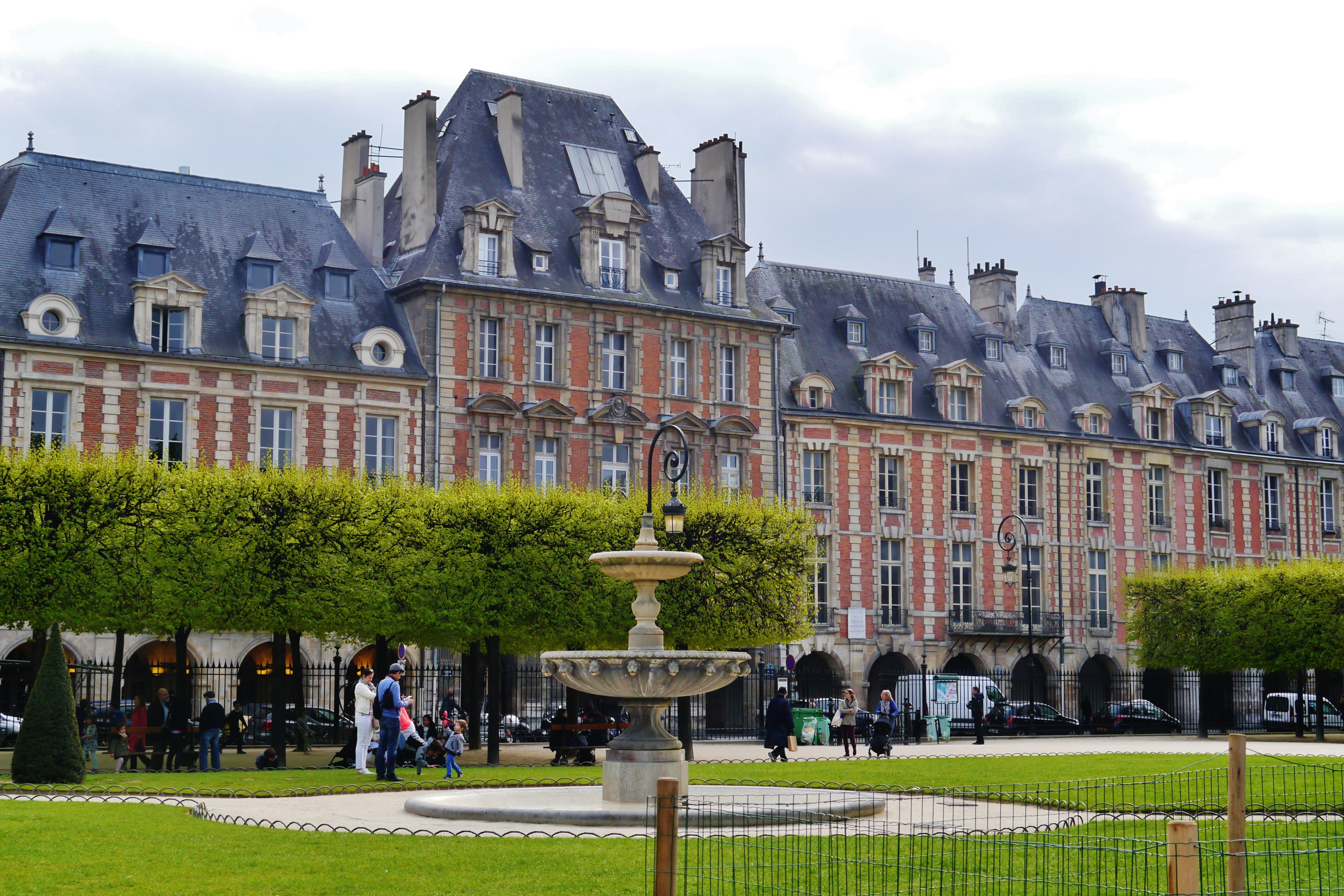 Place des Vosges in le Marais district in Paris