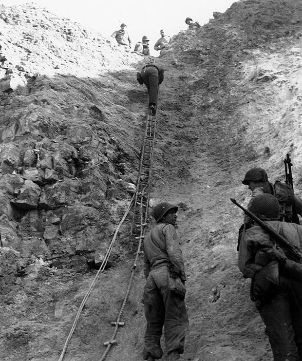 Rangers at Pointe du Hoc, Omaha Beach