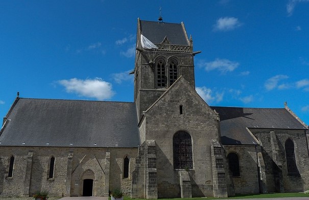 Sainte Mère Eglise with Soldier Parachute