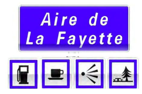 French highway road signs