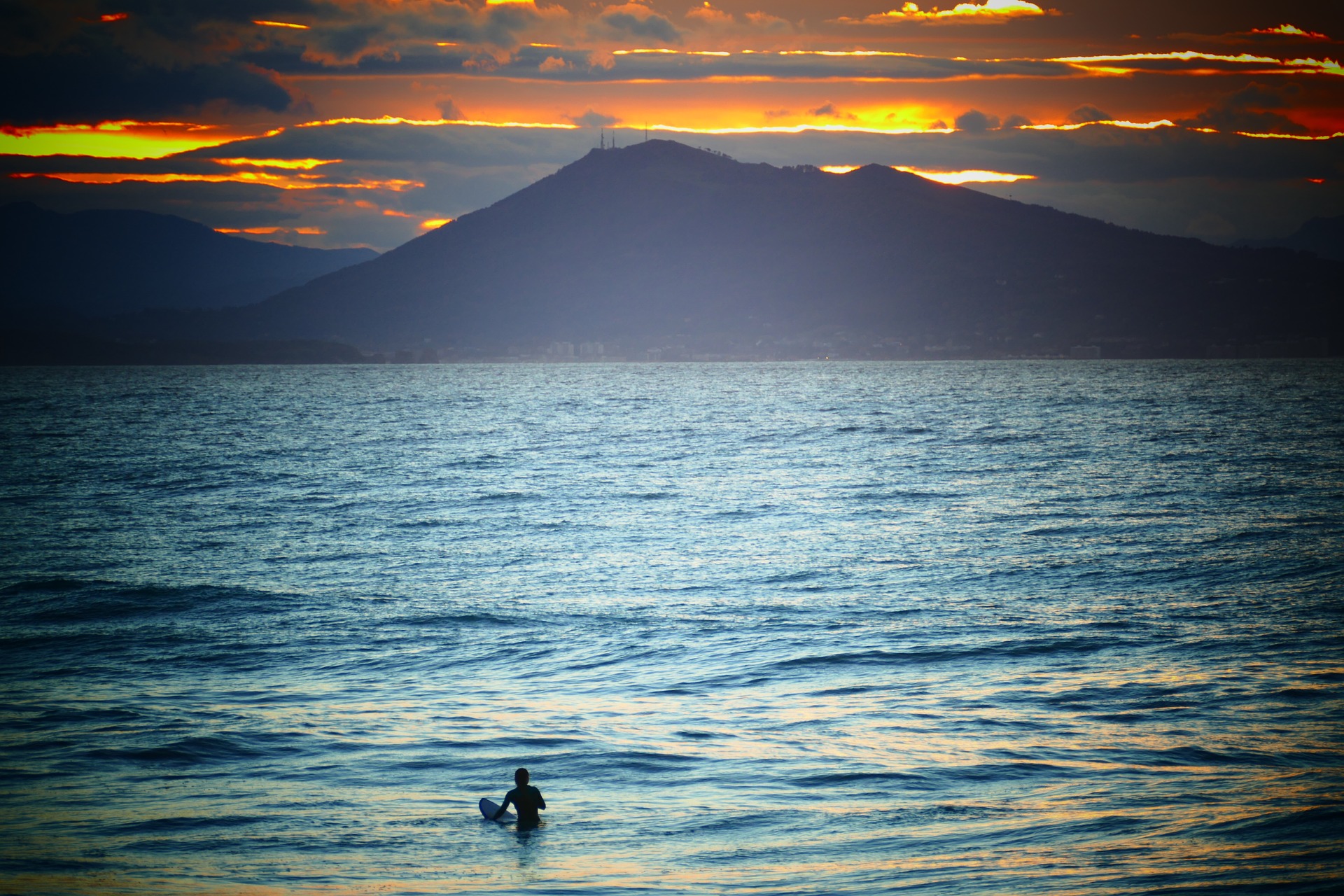 Sunset at Biarritiz, Basque Country