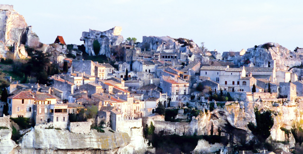 Sunset in les baux de provence</p>
<p>